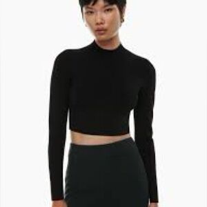 BABATON | Sculpt Knit Turtleneck Longsleeve | M | Black